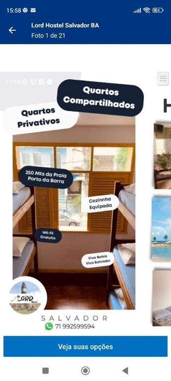 Certifikát, hodnocení, plakát nebo jiný dokument vystavený v ubytování Lord Hostel