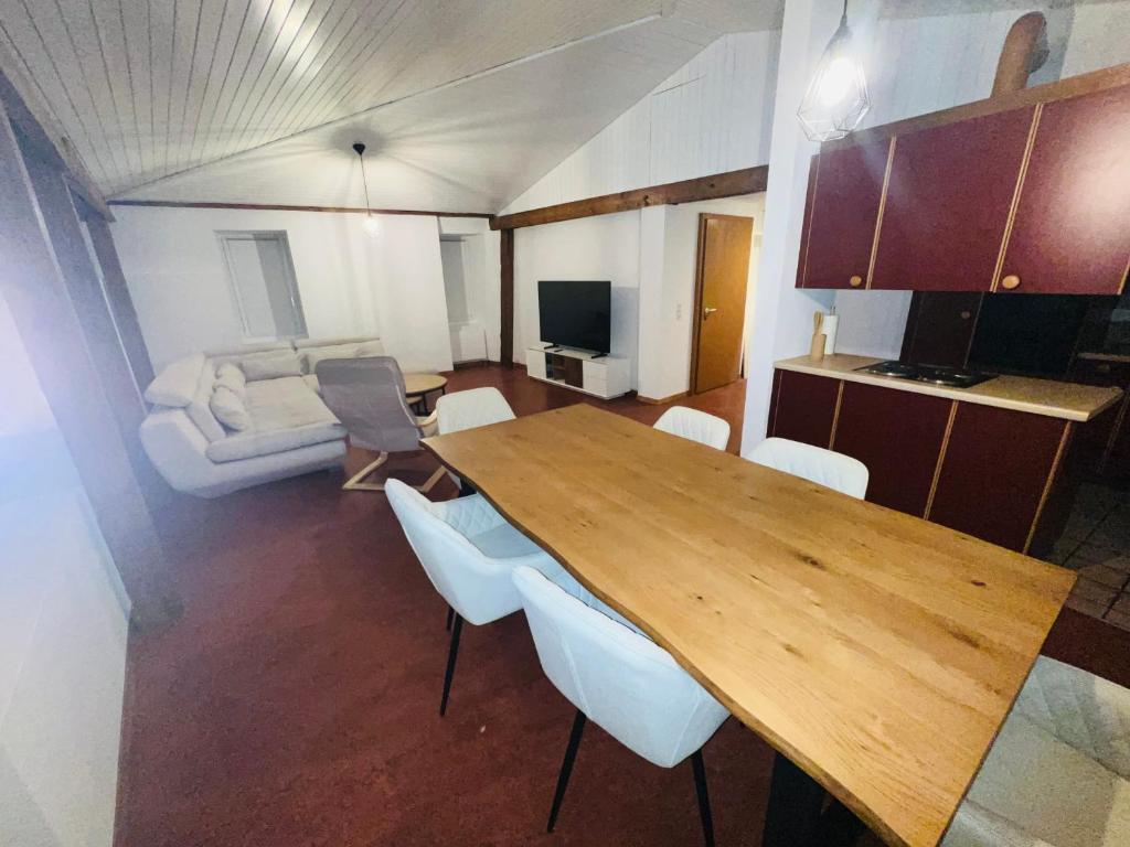 Kuchyň nebo kuchyňský kout v ubytování Haus Simplon