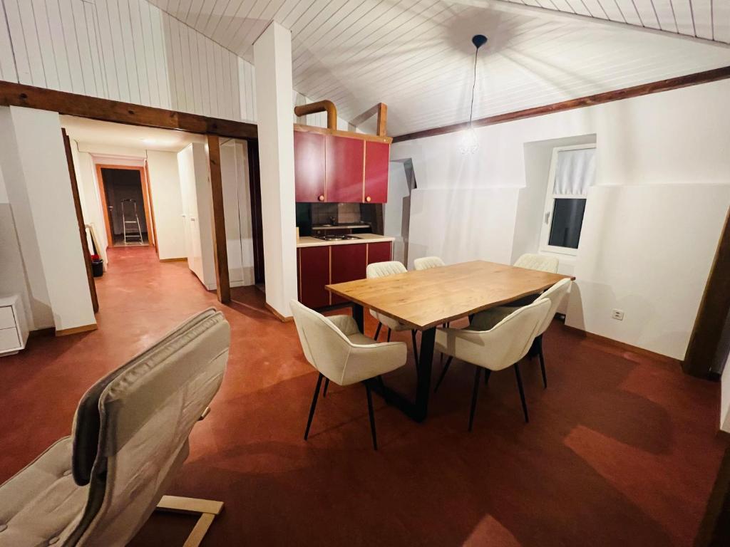Kuchyň nebo kuchyňský kout v ubytování Haus Simplon