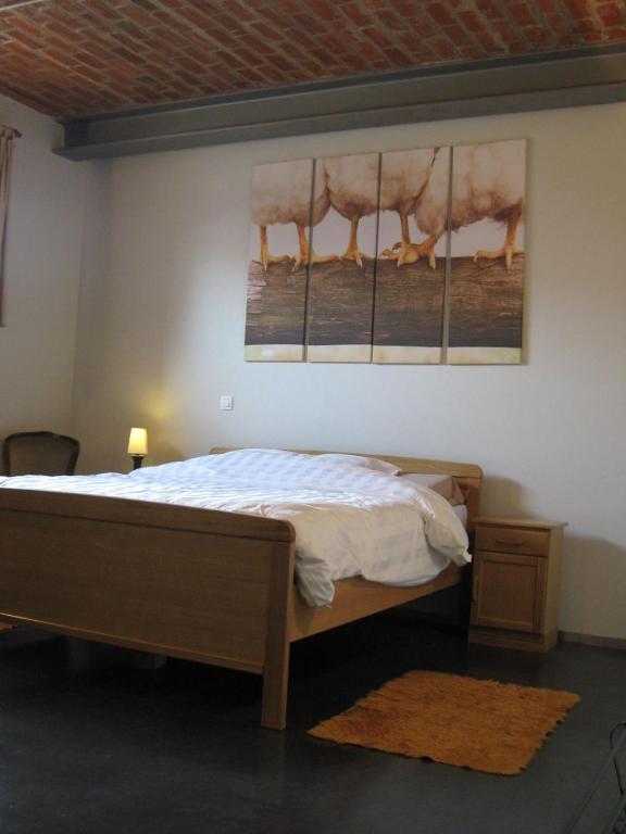 Postel nebo postele na pokoji v ubytování B&B Euverbraeke