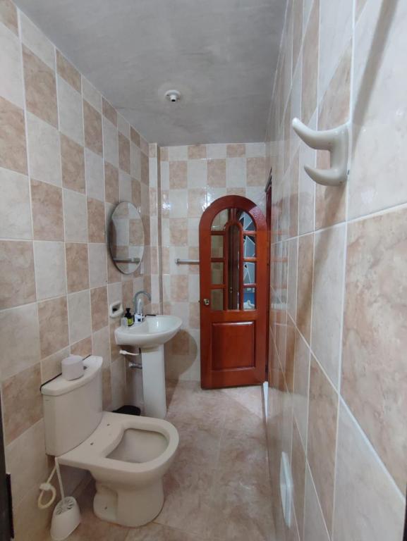Koupelna v ubytování casa Huanuco hospedaje