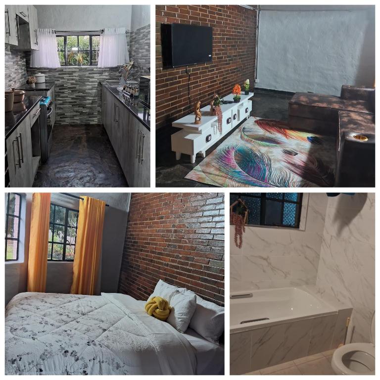Llit o llits en una habitació de Mia's Hideout