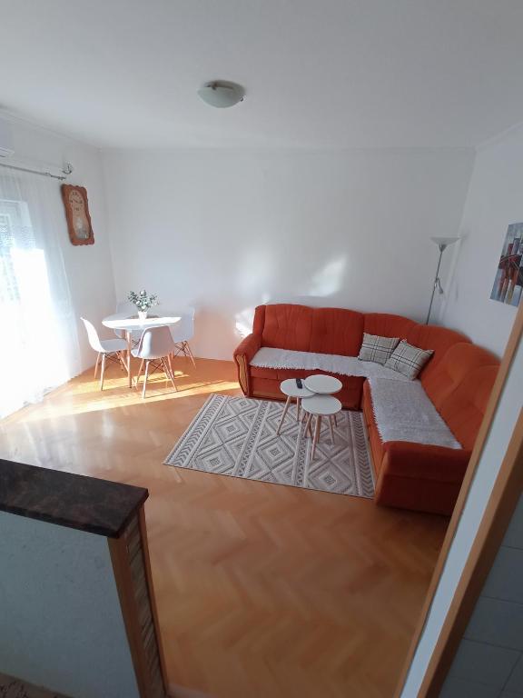 Et opholdsområde på Apartman Maja
