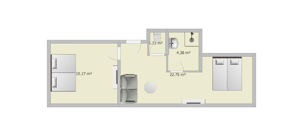 Půdorys ubytování Hotel Grissemann