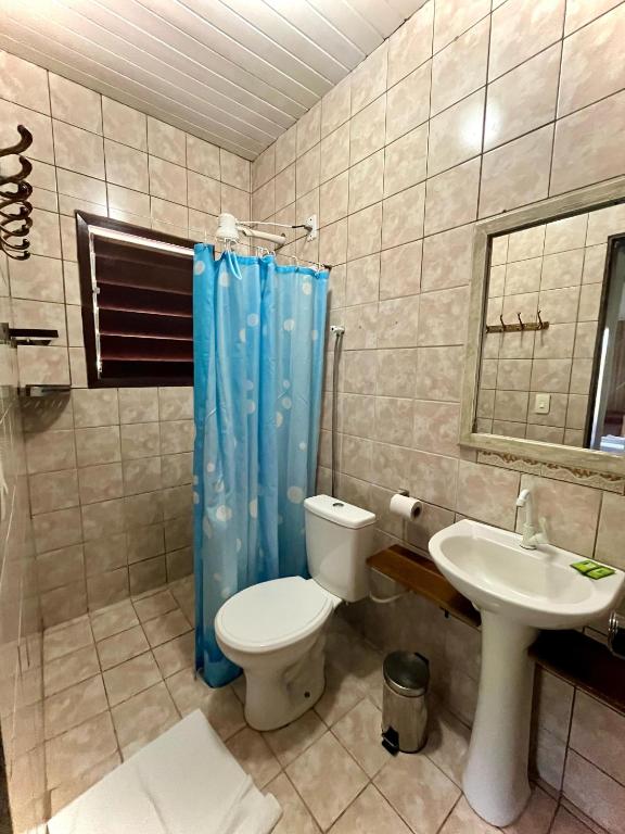 Koupelna v ubytování Casa Tua Pipa