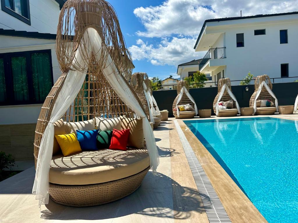 Bazén v ubytování premium park apart otel nebo v jeho okolí