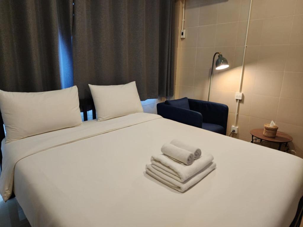 Postel nebo postele na pokoji v ubytování Lo-Ha Guest house, Contactless Check-in