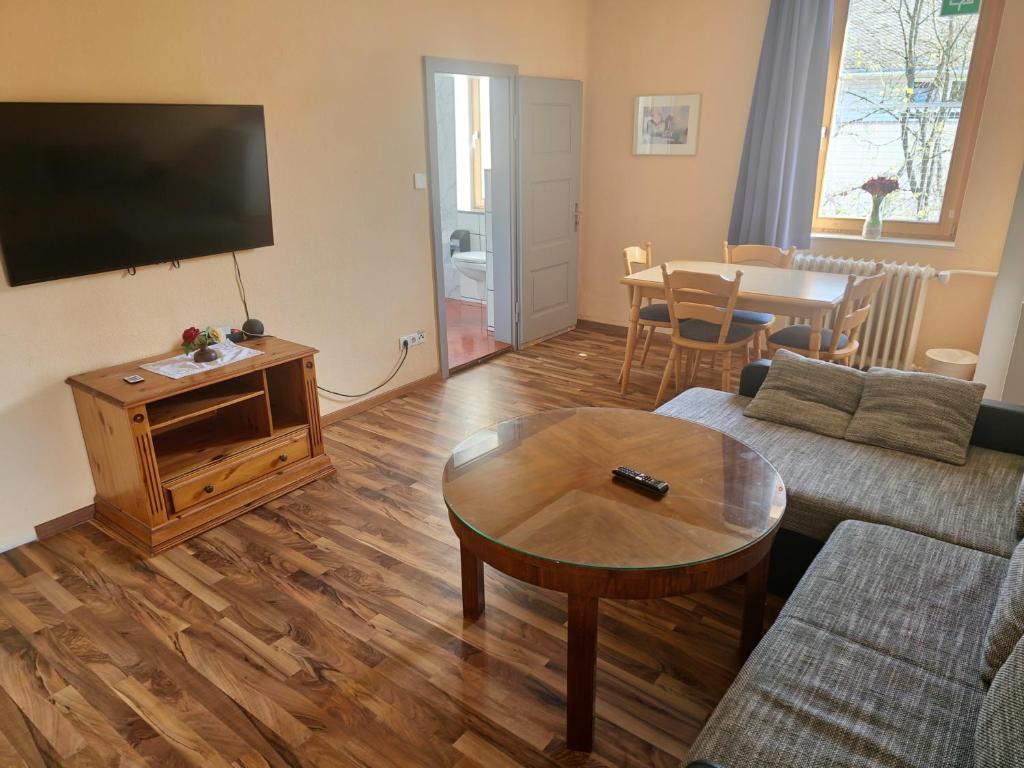 TV a/nebo společenská místnost v ubytování Hotel Bischoff Winnweiler