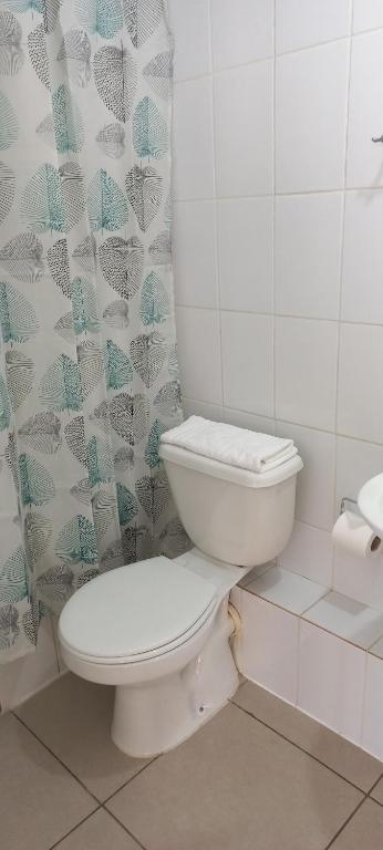 Koupelna v ubytování Cómodo y acogedor departamento 2D1B