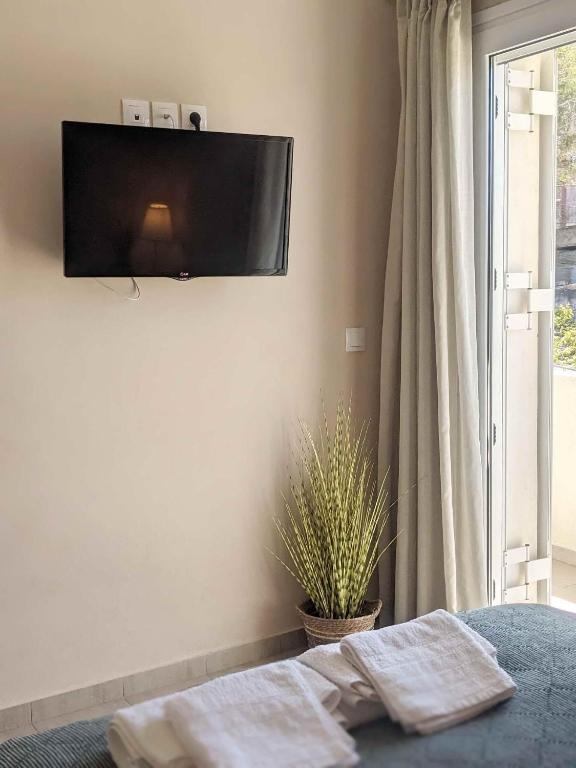 TV a/nebo společenská místnost v ubytování Panorama Inn