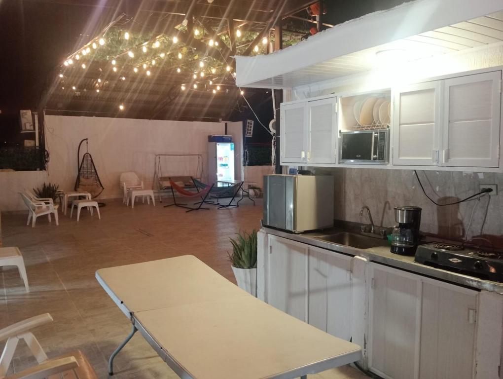 Köök või kööginurk majutusasutuses Hostel AC
