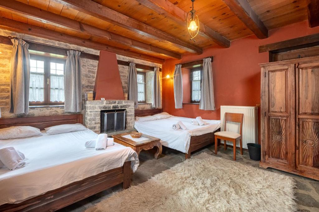 Postel nebo postele na pokoji v ubytování Agriogido - Rupicapra Villas