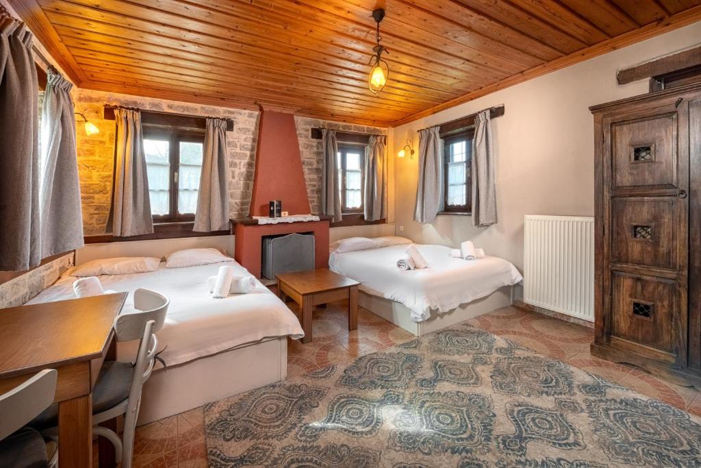 Postel nebo postele na pokoji v ubytování Agriogido - Rupicapra Villas