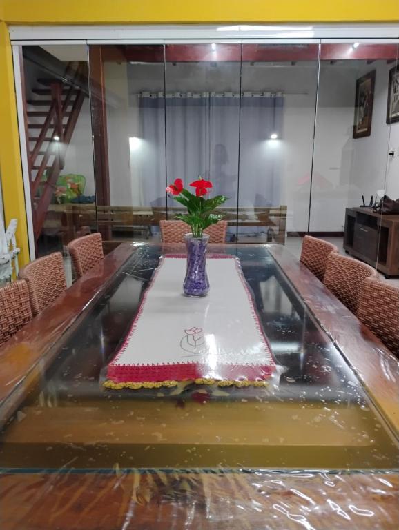 Posezení v ubytování Hospedagem Casa estrada real Paraty