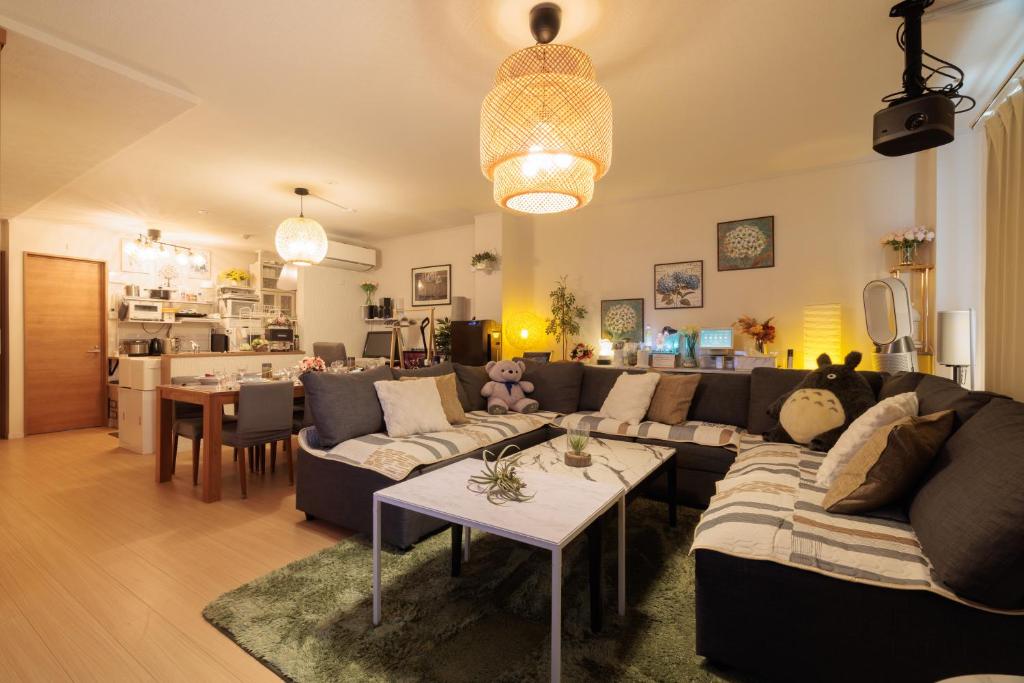 Posezení v ubytování Sakamoto House