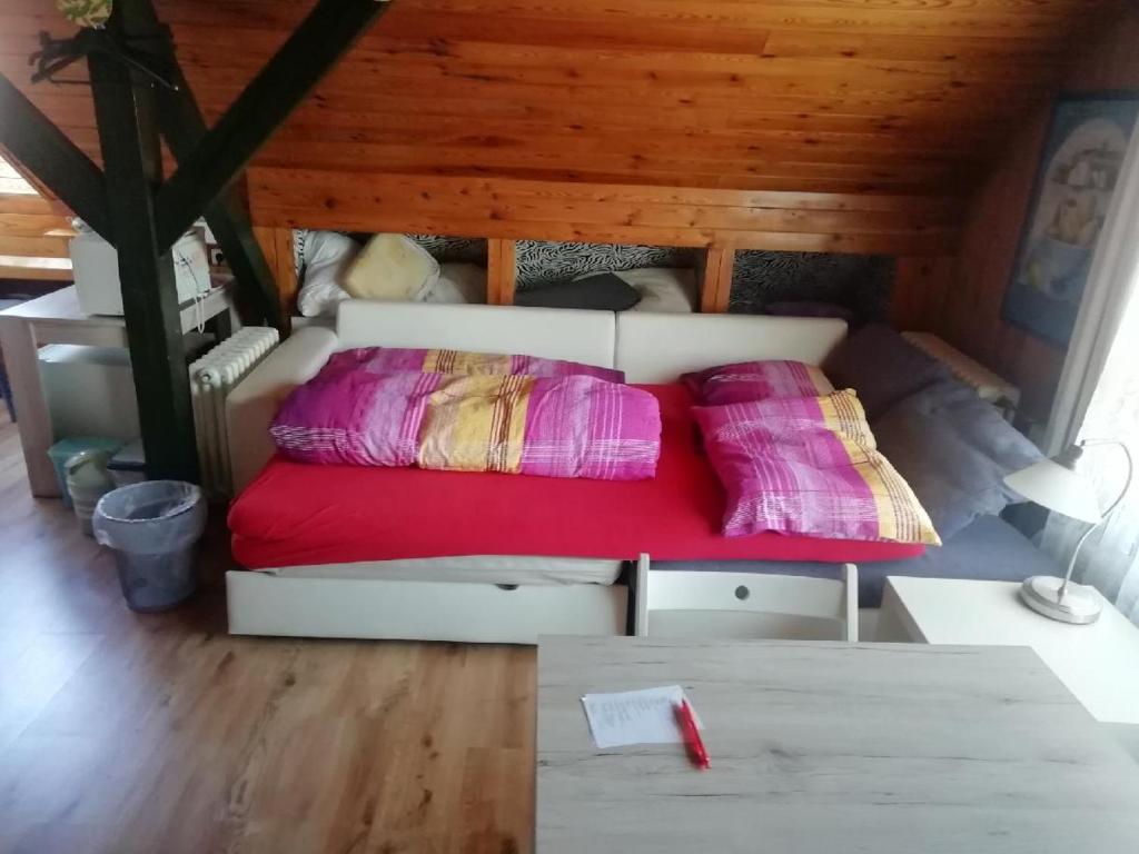 Postel nebo postele na pokoji v ubytování Suite Ohrada