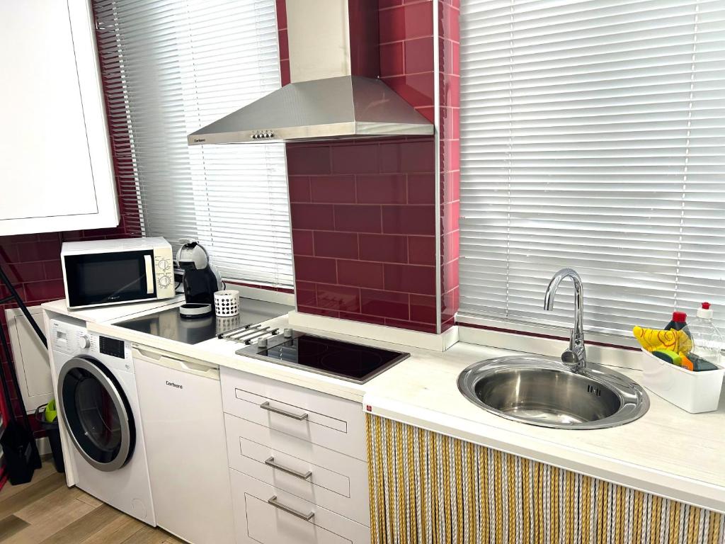 Kuchyň nebo kuchyňský kout v ubytování Apartamentos Centro en Recogidas, Granada