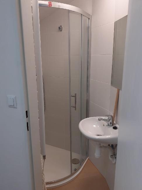 Koupelna v ubytování Ubytování Na Růžku