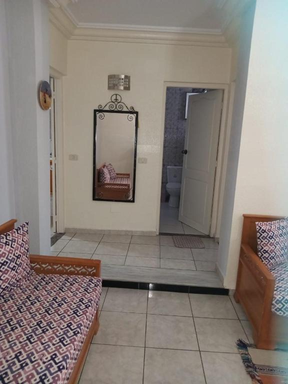 Postel nebo postele na pokoji v ubytování Appartement Jasmin Tabarka