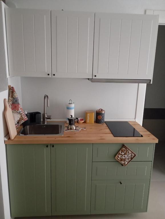 Kuchyň nebo kuchyňský kout v ubytování B&b La Fontana