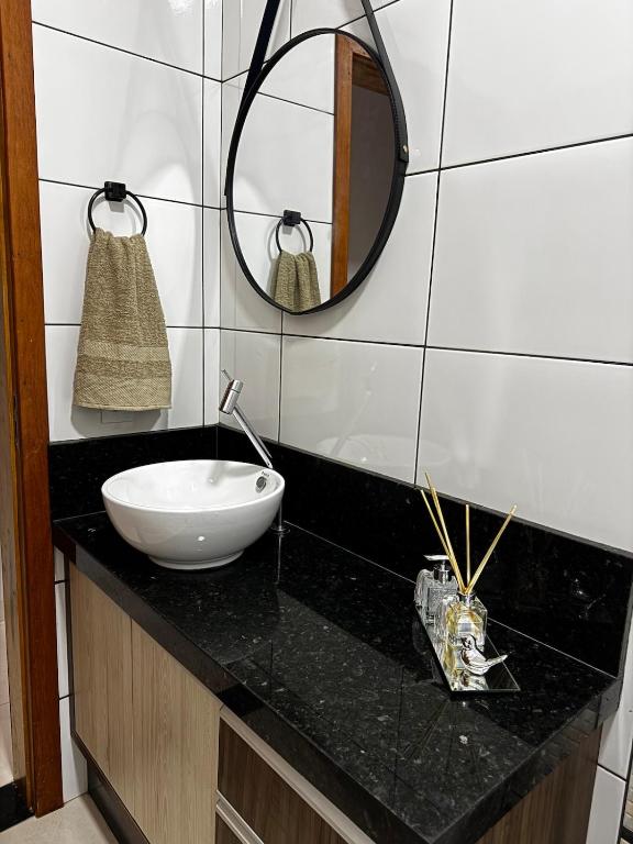 Koupelna v ubytování Casa elegante, próximo às cataratas