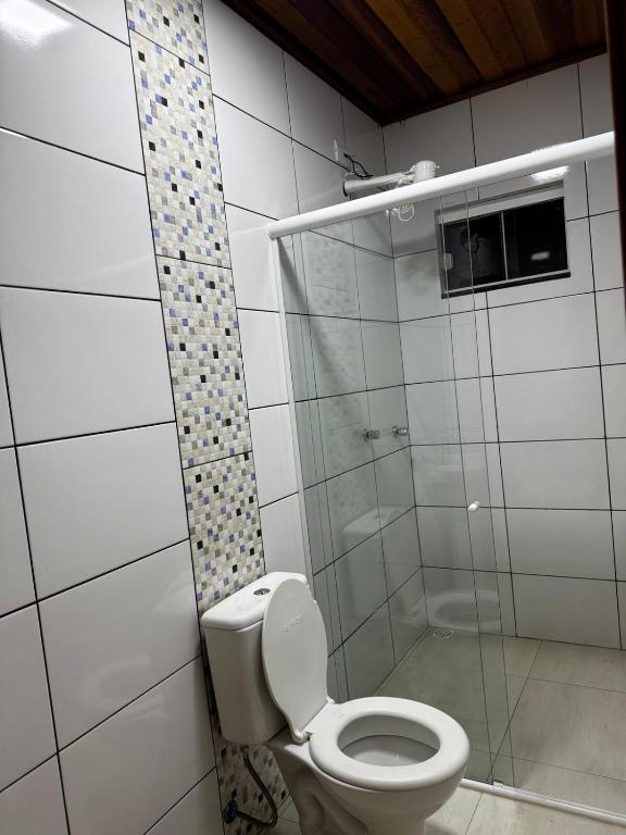 Koupelna v ubytování Casa elegante, próximo às cataratas