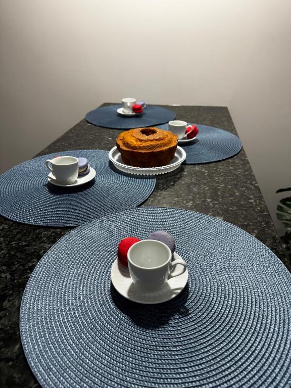 Příslušenství pro přípravu čaje a kávy v ubytování Casa elegante, próximo às cataratas