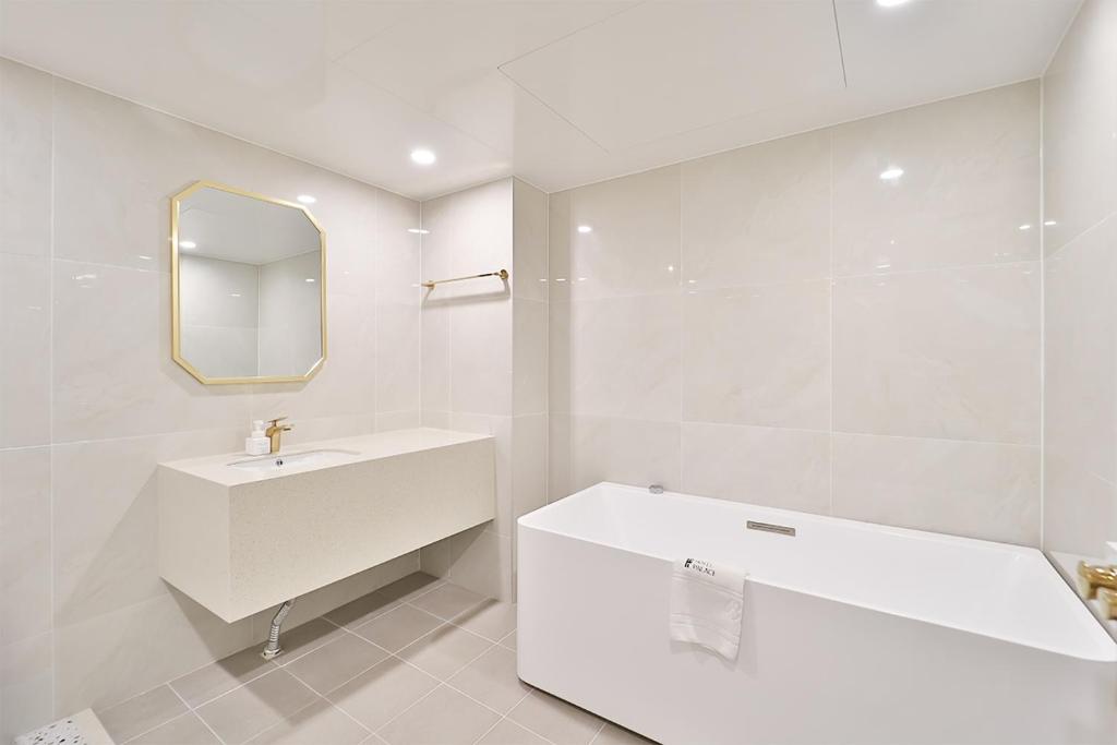 Koupelna v ubytování Hotel Palace Gyeongju