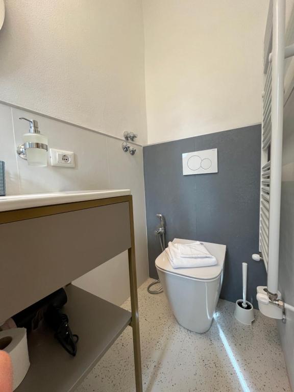 Koupelna v ubytování Hotel Duca D'Aosta