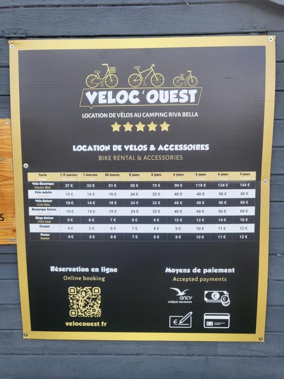 Certifikát, hodnocení, plakát nebo jiný dokument vystavený v ubytování "Les pieds dans l'Orne" - Mobil home 5 personnes