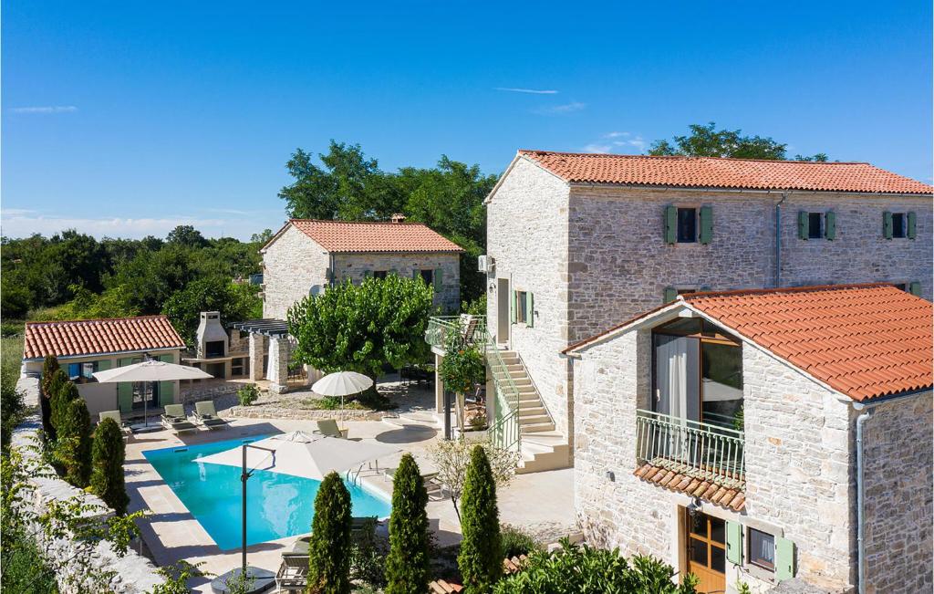 an external view of a villa with a swimming pool at Villa Stanza in Rovinj