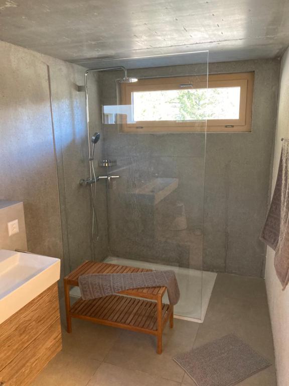 Koupelna v ubytování Haus Schwarz