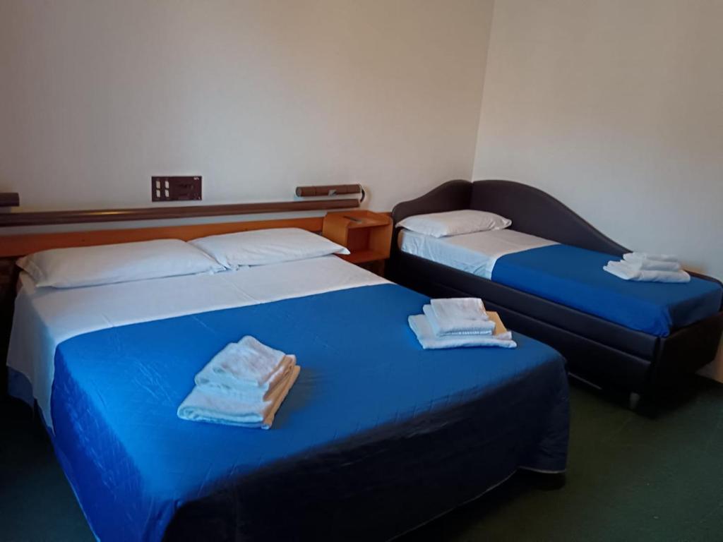 Postel nebo postele na pokoji v ubytování Hotel New Arpa