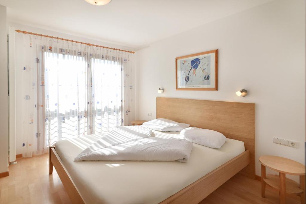 Postel nebo postele na pokoji v ubytování Haus Rosengarten