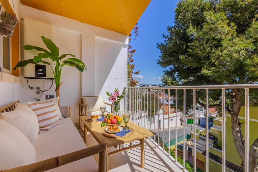 A balcony or terrace at Shiny Studio with Pool & Carihuela Beach at 500m