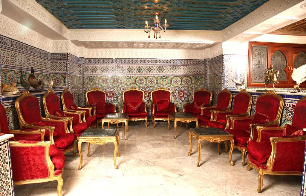 Coin salon dans l'établissement Hotel Moroccan House Casablanca