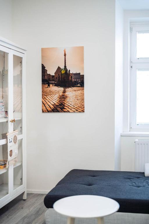 Postel nebo postele na pokoji v ubytování Silvie Apartments - Wurmova