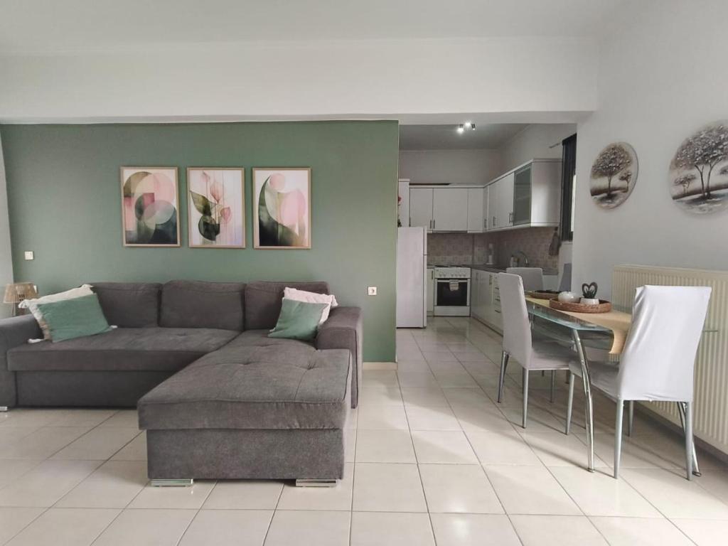 A kitchen or kitchenette at Dreamy Apartments Corfu