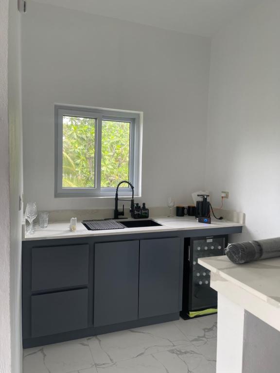 Kuchyň nebo kuchyňský kout v ubytování The Loft