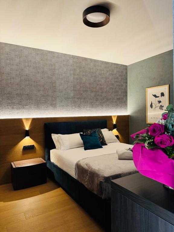 Postel nebo postele na pokoji v ubytování Villa Riviera Hotel Udine