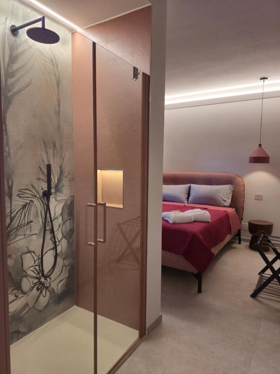 Postel nebo postele na pokoji v ubytování Agriturismo CarpinoNero