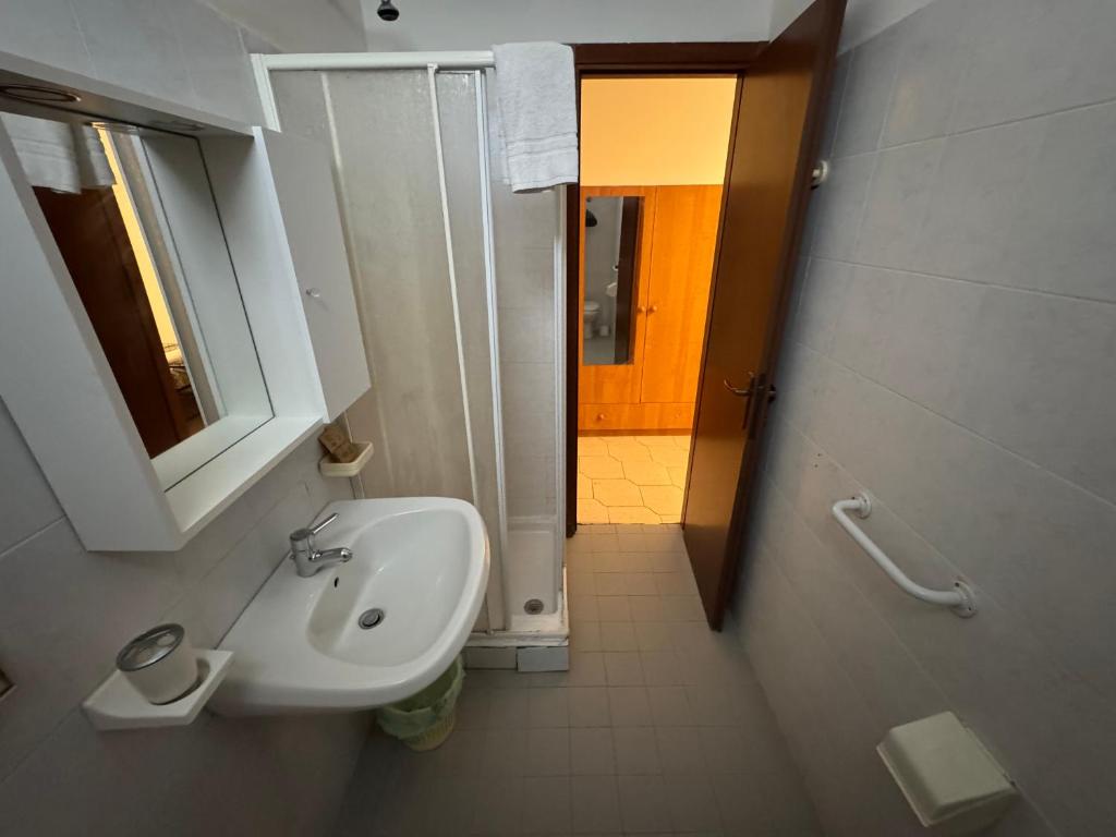 Koupelna v ubytování Hotel Paradiso