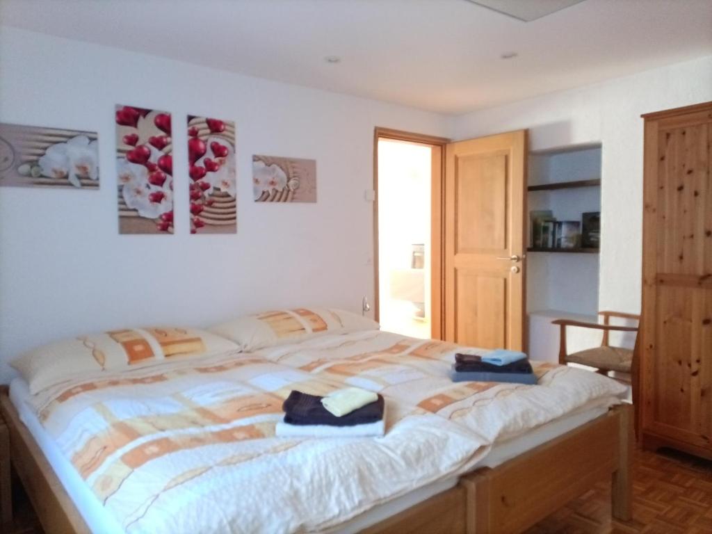 Postel nebo postele na pokoji v ubytování Appartement "Casa Luigi"