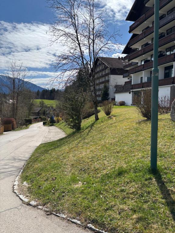 Vue générale sur la montagne ou vue sur la montagne depuis l'appartement