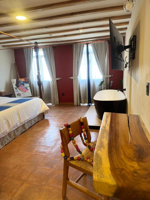 Postel nebo postele na pokoji v ubytování Casa Moseua