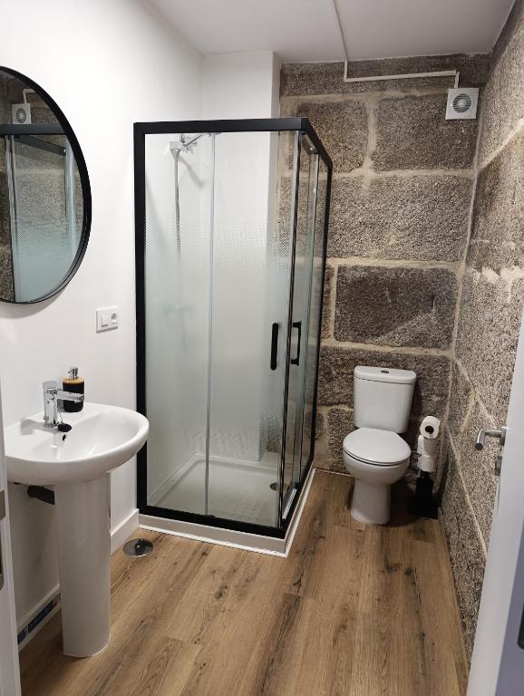 Koupelna v ubytování Albergue Villa San Clemente