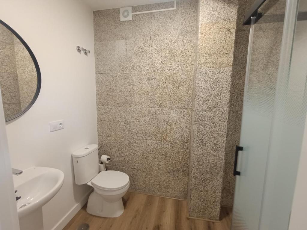 Koupelna v ubytování Albergue Villa San Clemente