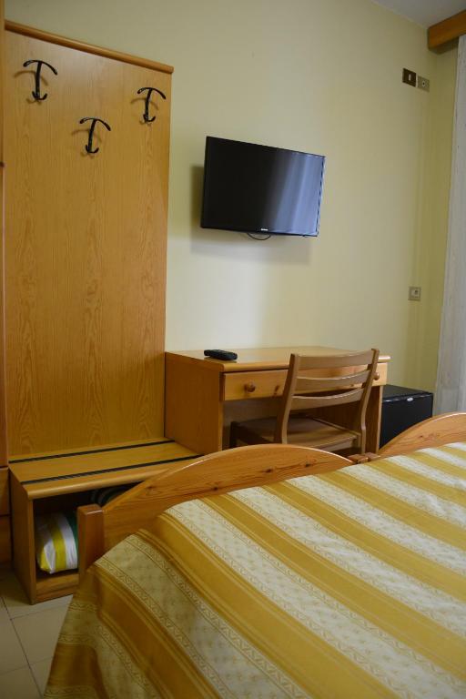 TV a/nebo společenská místnost v ubytování Hotel Giotto