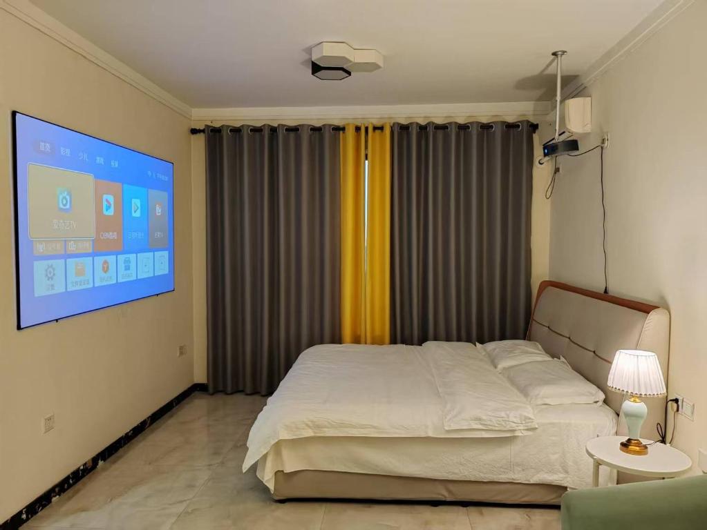 Postel nebo postele na pokoji v ubytování Central Street Apartment 1