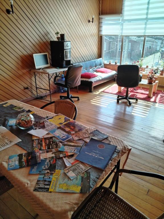 Posezení v ubytování Habitación Mañio